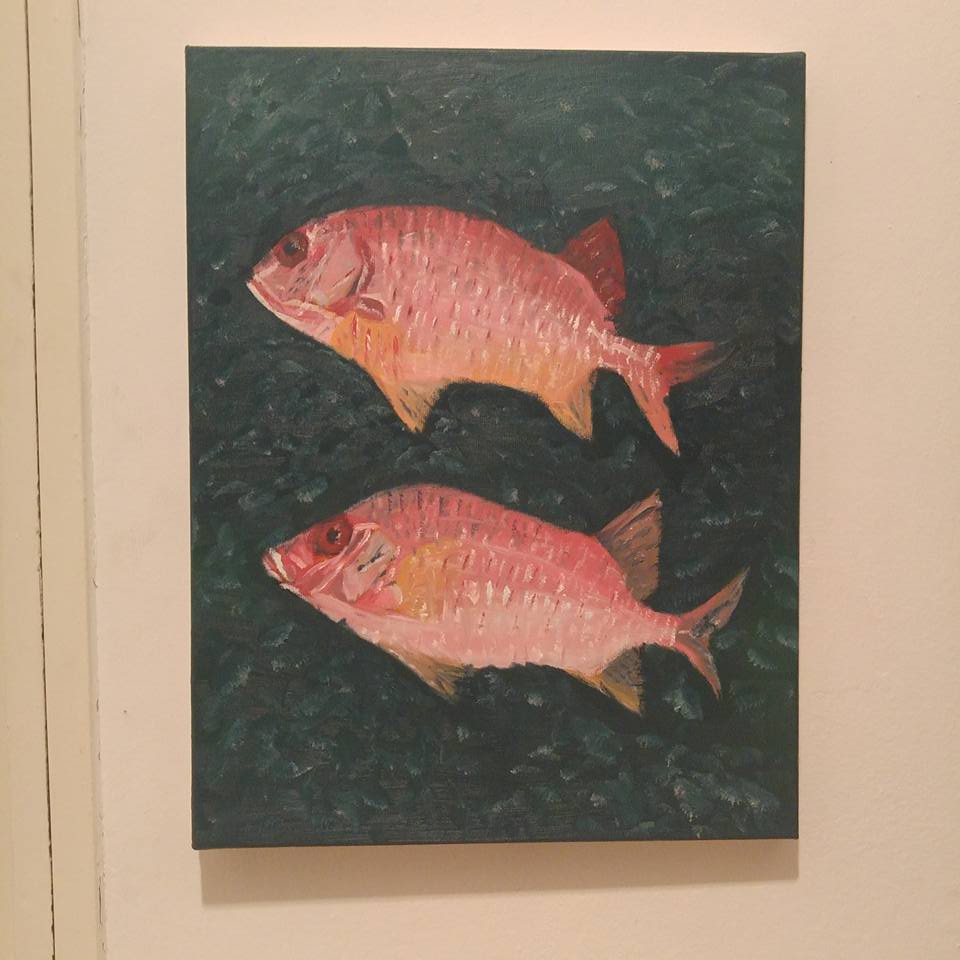 דגים-oil-painting-fish