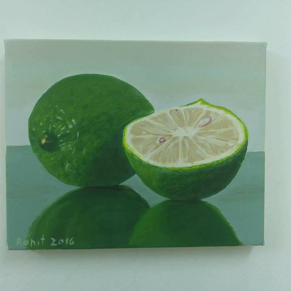 לימונים-oil-painting-lemons